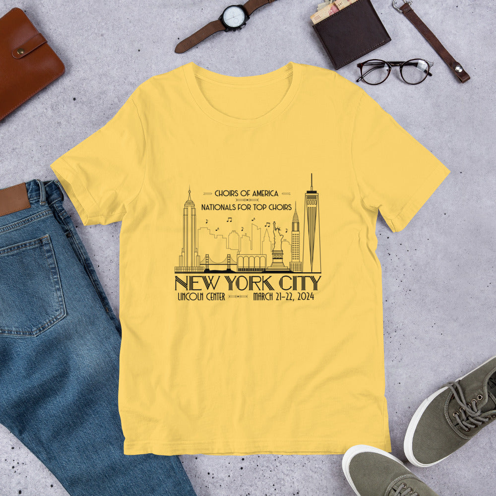 Nationals for Top Choirs, March 21-22, 2024 | Lincoln Center | Unisex t-shirt